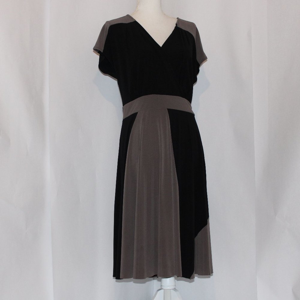 Alfani Color Block Black and Tan
